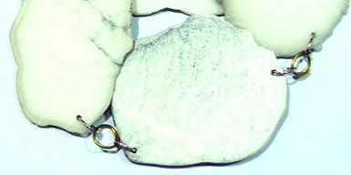 Ice Quartz Agate, white, Nugget, 52-70mm, sold per 15 inch strand