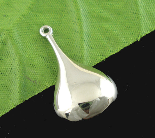 Antique Silver, Acrylic CCB, Teardrop Charms Pendants 32x17mm, 40pcs