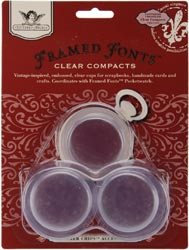 Tattered Trinkets -  Clear Compacts, 9 sets