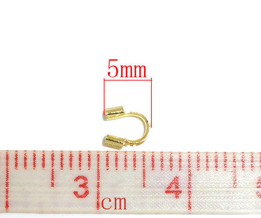 Wire Guardian Wire Protectors 5x5mm Gold Plate,200pcs