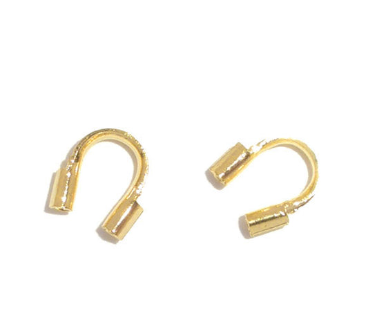 Wire Guardian Wire Protectors 5x5mm Gold Plate,200pcs