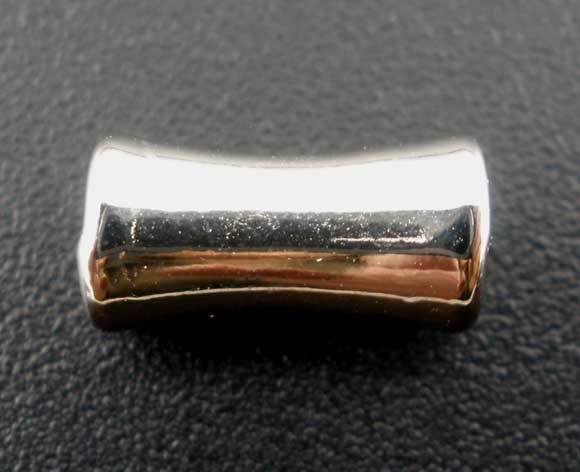 Antique Silver Acrylic CCB Bone Spacer Beads 11x5mm, 300pcs - feels like metal