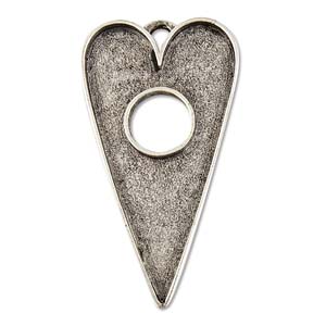 Antique Silver, Grande Toggle Heart, 1pc by Patera,  Nunn Design