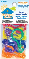 Large Plastic Hooks 12/Pkg - Clubhouse Crafts