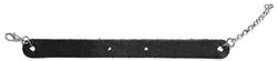 Leather Bracelet 7", Black 1/Pkg