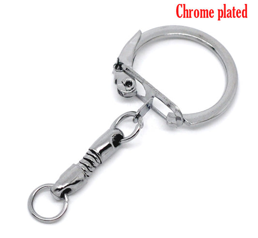 Key Ring, Chrome Plated, 5cm long,  20pcs