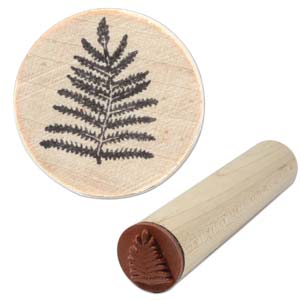Rubber Stamp Block, 1/2inch, Fern Leaf mini