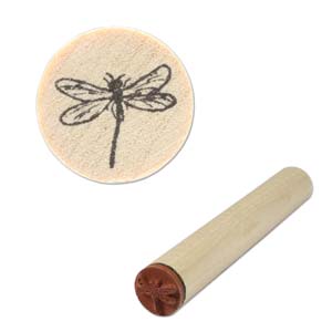 Rubber Stamp Block, 1/2inch, Dragonfly tiny