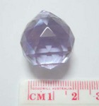 Suncatcher Crystal Round, 20x22mm, mauve - suncatcher, 1pc