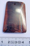 Tiger Eye Red - Ladder/Trapezoid Pendant, 34x46mm, 1pc