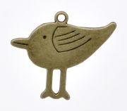 Antique Bronze, Bird Charm  32x27mm, 20pcs