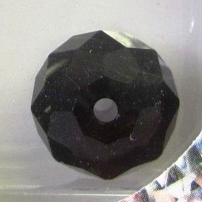 Swarovski Briolette Crystal, 12mm Jet - 5040, 1pc