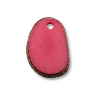Tagua Nut Pendant  Oh Pink (approx 30-50mm),  1pc