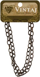 Vintaj Metal Chain 16 Inches, Fine Oval 5.5x8mm