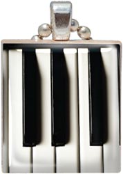 Scrabble Tile Pendant - Piano Keys - Jesse James