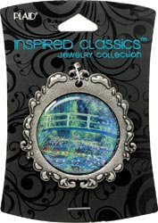 Inspired Classic Masters, Silver/Monet Water Lilies - Plaid