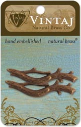 Vintaj Metal Accents, 2/Pkg, Branch,  50x12mm