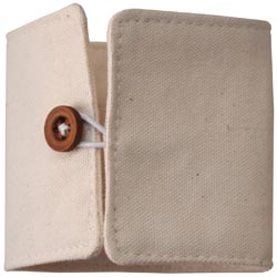 Canvas Cuff With Elastic Loop & Button - Alterable 1pc