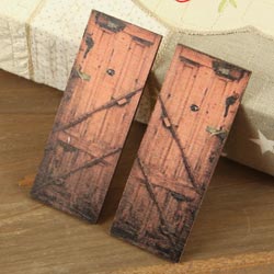 Wood Doors Embellishment 4" 2pcs - Style 7